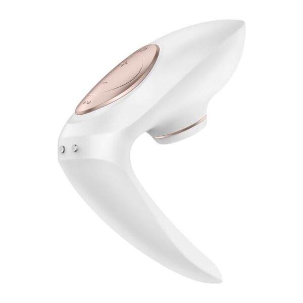 Stimulateur vibromasseur Satisfyer Pro 4 Couples - Blanc et Or rose