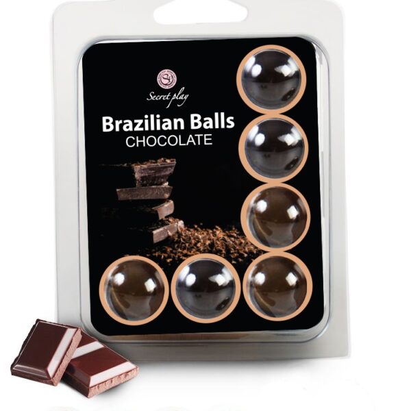 6 Brazilian Balls "Chocolat" 3386-1