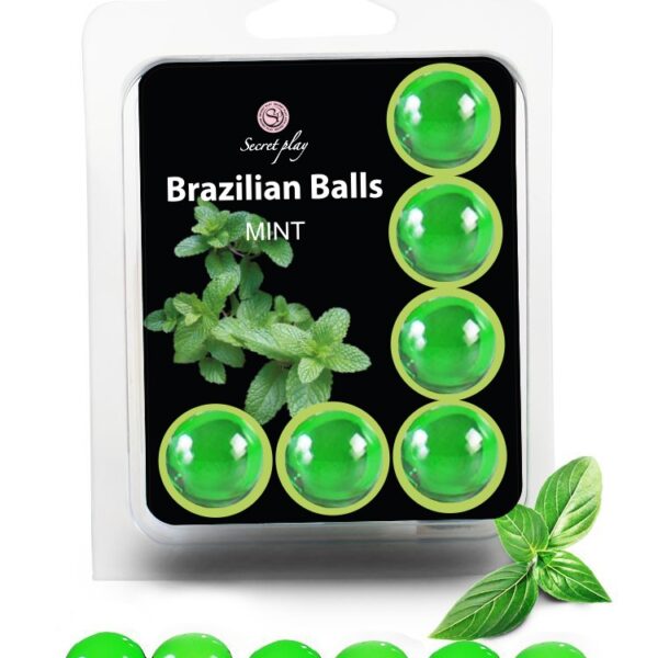 6 Brazilian Balls "Menthe" 3386-8