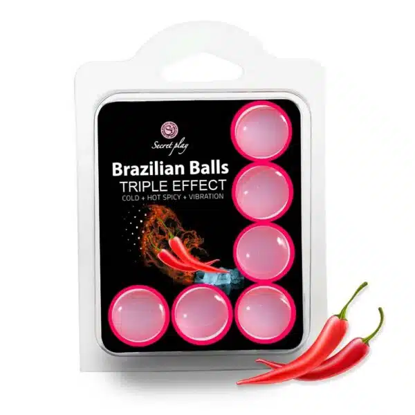 6 Brazilian Balls "Triple effect" 3699-1