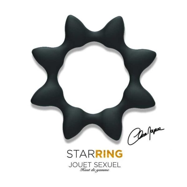 Star ring - Anneau a effet retardant - Noir