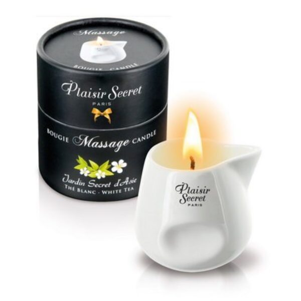 Bougie de massage Thé blanc Plaisir secret - 80 ml