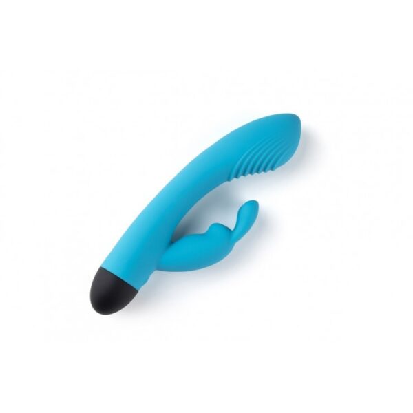 VIBROMASSEUR RECHARGEABLE V6 BLEU RABBIT