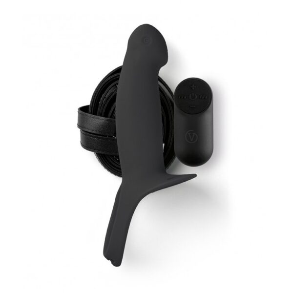 GAINE PENIS AVEC VIBRATION H3 - TAILLE S - Noir