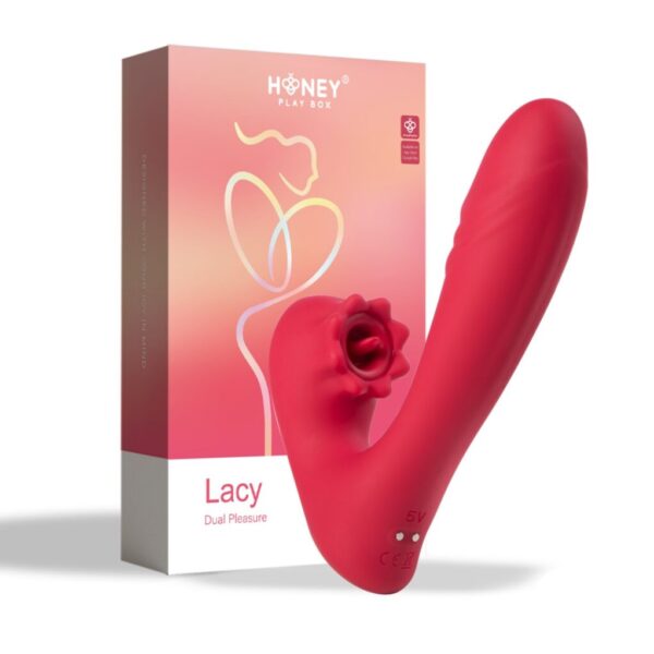 Lacy - Vibromasseur point G avec langue pour le clitoris