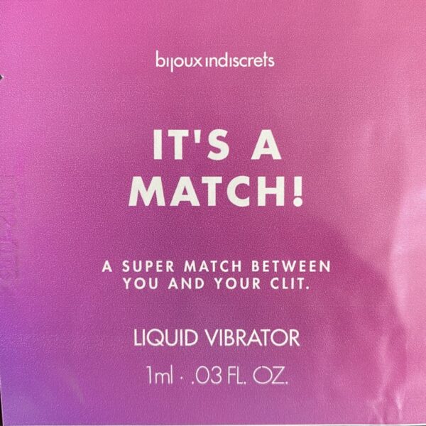 Liquide vibrator dosette - IT'S A MATCH - Clitherapy - 1ml