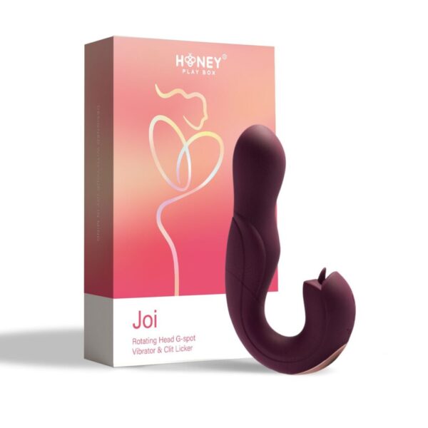 Joi - Vibromasseur tête rotative et stimulateur clitoridien - violet